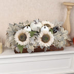Pre-Made Fall Centerpieces for Dining Table, 14'', Fall White - Image 4