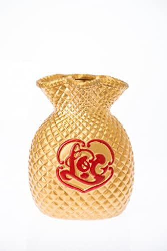 Money Bag Ceramic Vase l Lunar New Year Decoration l TET Decoration l Lunar New Year Decoration l TET Photo Props l Decorative Vases for TET (Gold (4.5"x 3"x 6”)) (Tet1960gd) - Image 2