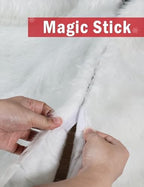 Multiwins 60 Inch Faux Fur Christmas Tree Skirt, Fluffy Plush Skirt for Christmas Tree, White Christmas Tree Rug Skirt Perfect for Christmas Party Decorations - Image 6