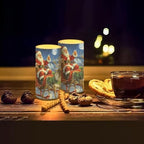 Flameless Candles with Remote Santa Claus Sled Electric Candles Flickering Battery Operated LED Candles Color Changing with Remote Timer for Christmas Party Room Table Decor Set of 2 - Image 7