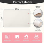 Maxpearl Faux Leather Placemats Set of 8, Easy to Clean, Ivory White - Image 6