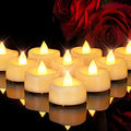 merrynights Flameless Candles, 100 Pack LED Tea Lights Candles Battery Operated, Last 200+ Hrs Flickering Tea Lights, Flameless Tealight Candles for Halloween Diwali Fall Christmas Wedding by Merrynights