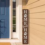 Home Sweet Home Sign, Welcome Porch Decor Front Door Outdoor Wooden Board - Image 6