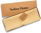 Solino Home 100% Pure Linen Placemats Mustard, Athena 14 x 19 in, Set of 4 - Image 4