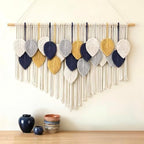 Tempospark Large Macrame Wall Hanging, 39" Wx29 L Boho Wall Hanging, Boho Chic Leaves Tassels Tapestry for Bedroom, Living Room, Dining Room, Nursery, Hallway, Balcony by Tempospark