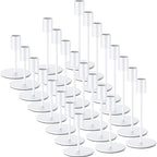 Sieral Candle Holders Bulk Taper Candlesticks Holders Set Modern Decorative Metal Candelabras for Wedding Anniversary Home Dinning Table Centerpiece Xmas Party Decor(Matte White,24 Pcs) by Sieral