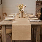 10 Pcs Burlap Table Runners 12" x 71" with Finished Edges - Image 2