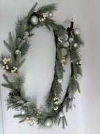 Valery Madelyn 9 Ft Christmas Garland with Lights for Mantle Silvery White - Image 5