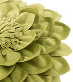 OiseauVoler Decorative 3D Flower Throw Pillow Covers Handmade Pillowcases for Sofa Bed Home Room Decor 18 x 18 Inch Green - Image 4