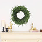 24" Lifelike Touch Artificial Christmas Norfolk Pine Wreath for Front Door - Image 5