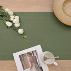 Linen Table Runner 72 Inches Long, 100% French Linen Table Runners - Image 3