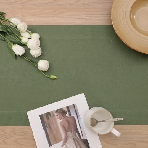 Linen Table Runner 72 Inches Long, 100% French Linen Table Runners - Image 3