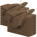 Pesonlook 60 Pcs Brown Handmade Cotton Cloth Napkins with Fringe,16x16 Inch by Pesonlook