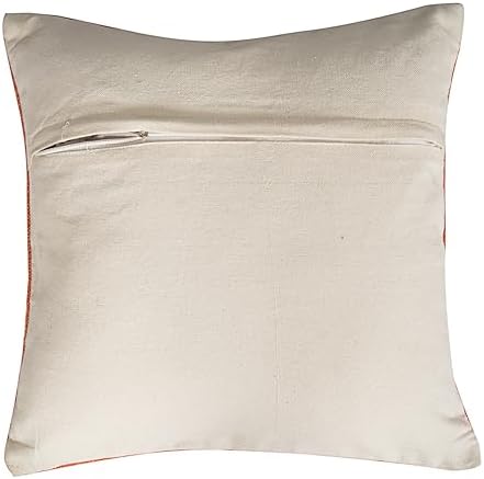 Indian Cotton Cushion Cover Sabra Kilim Pillow Cover Designer Decorative Sofa 18x18 Inche Handwoven Cushion Case for Farmhouse Home Decor Spring Decorative Pillow (Pattern 29) - Image 3