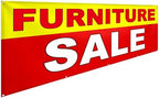 Hahafelt 3x10 ft Furniture Sale Banner Waterproof Sign Red Yellow White by Hahafelt