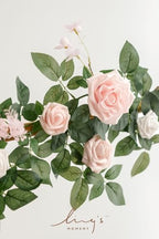 Ling's moment 5 FT Blush Artificial Flower Garland - Image 3