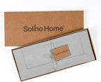 Solino Home Cotton Linen Table Runner Grey Hemstitch, 14 x 144 in - Image 4