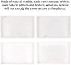 Marble Bathroom Vanity Tray, Jazz White, 12"x 8" x1.2" - Image 6
