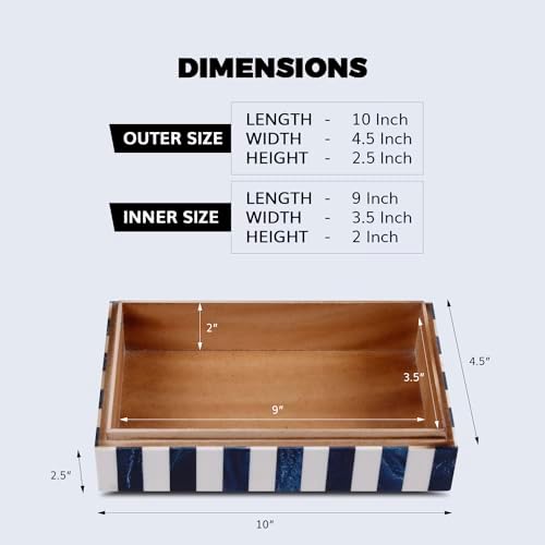 Handicrafts Home Decorative Storage Box 10x6 – Remote Organizer Box with Lid, Modern Decorative Keepsake Box, Boho Shelf Décor, Memory Box for Photos or Letters, Decorative Box for Table Décor - Image 2