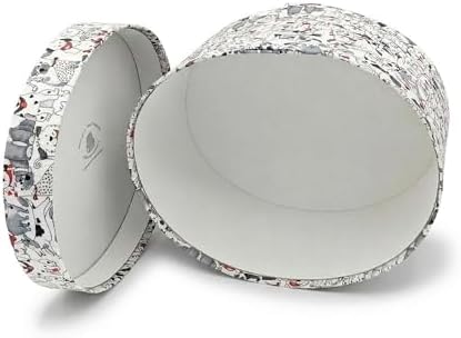Sarah's Hat Boxes – Dogs Print Decorative Gift Box | Elegant Reusable Storage Boxes for Gifts, Keepsakes, Jewelry, or Special Items | Unique Printed Design - Image 2