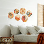 Xuhal 6 Pcs Boho Wall Basket Decor Woven Farmhouse Wall Hanging Art - Image 5