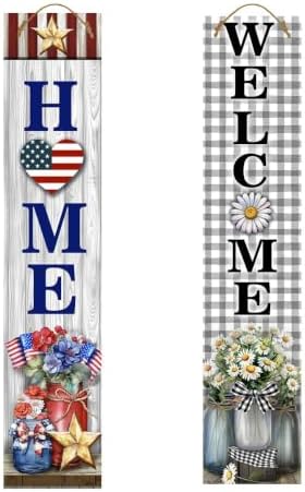 Briarwood Lane Spring Double Sided Reversible Pine Porch Leaner 47x9.5 Farmhouse Mason Jars for Spring Porch Leaner by BriarwoodLane
