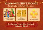 Divyakosh Traditional Rajasthani Lady Face Tea Light Candle Holder Set – Multicolor Wooden Decorative Diyas for Home, Festive Decor & Gifts (Set of 4) - Image 3
