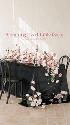 Ling's moment Artificial Pink Flowers Combo, Dusty Rose & Cream, Grand - Image 4