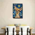 Metal Sign Vintage Tin Sign Chihuahua Starry Night Yapper Spirited Chihuahua in A Celestial Sky for Home Apartment and Seasonal Displays Waterproof Aluminum 12×16 Inches with Metal Frame - Image 4