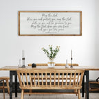 ZZJJHYWGQ Christian Wall Decor Numbers 6:24-26, Wood, 40"×15" - Image 4