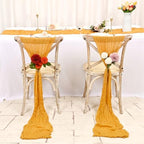 12 Pack Yellow Cheesecloth Table Runner,20x120 in Table Runner - Image 4