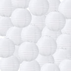 Treela 48pack White Chinese Paper Lanterns for Wedding Party Decor, 10" by Treela