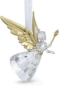 Swarovski Holiday Magic Angel Ornament, Clear Crystals and Gold-Tone Finished Accents, Hanging Decoration, Part of the Swarovski Holiday Magic Collection by Unknown