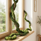 Artificial Moss Tree Branches, 2 Pack 118" Bendable Fake Jungle Vines by KFURNIKN