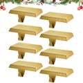 Christmas Stocking Holders for Mantle, Weighted Stocking Hangers, Christmas Stocking Hooks for Tables Window Fireplace Mantle Decoration(Gold,8PCS) by popamaz