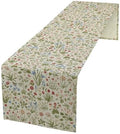 Small Flowers Table Runner, Red Blue Rectangle Kitchen Dining Table Decoration for for Kitchen, Dining Room, Wedding, Holiday, Party, Banquet Decor 13x120in by Unknown