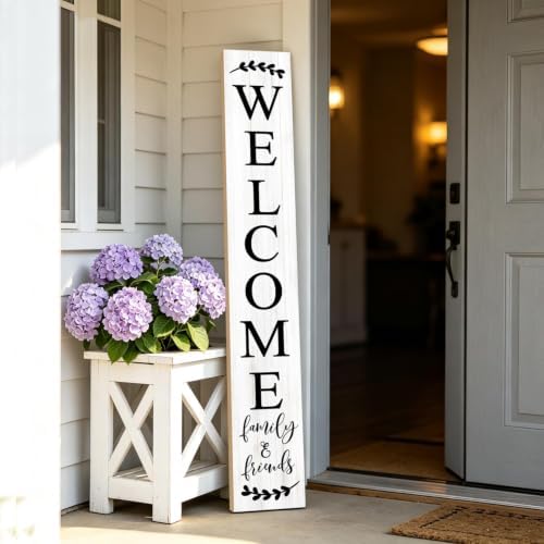 Farmhouse Welcome Sign for Front Door Standing 47" - Image 2