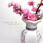 White Ceramic Flower Vase, 12-Inch Modern Decorative Vase - Image 6