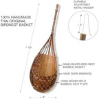 Handmade 100% Thai Bamboo Hanging Orchid Basket – 4 Inch Set of 3 - Image 5