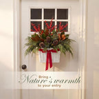 84ECO Set of 2 White Woven Paper Rope Hanging Baskets for Organizing, Front Door, Mail, Flowers - Image 3