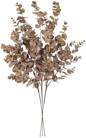 Vickerman 34" Artificial Burgundy Spiral Eucalyptus Spray. 3 Pieces in a Bag. - Image 4