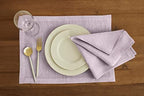Solino Home 100% Pure Linen Placemats Lavender, Athena 14 x 19 in, Set of 4 - Image 2