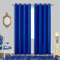 Royal Blue Curtains 96 Inches Long for Living Room Set of 2 Panels Thermal Insulated Room Darkening Grommet Blackout Noise Reducing Soundproof Room Divider Curtain for Kids Bedroom Girl 8FT Length by KOUFALL