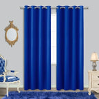 Royal Blue Curtains 96 Inches Long for Living Room Set of 2 Panels Thermal Insulated Room Darkening Grommet Blackout Noise Reducing Soundproof Room Divider Curtain for Kids Bedroom Girl 8FT Length by KOUFALL