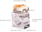 Citrine Cluster Napkin Rings Glass Base Dining Table Decor - Image 4
