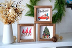 Tiered Tray Decor Fall Winter Spring Summer Seasonal Set, 48 Interchangeable Farmhouse Tiered Tray Signs Decor,Shelf Anniversary Bedroom Office Decorations,Happy Thanksgiving Hello Winter Merry Christmas - Image 2