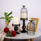 2PCS Iron Birdcage Candle Holder Decorative for Weddings Home Vintage Detachable Centerpieces Tables Hanging Outdoor Indoor Courtyard - Image 4