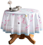 Maison d' Hermine Table Cloth Round Table Reusable 100% Cotton 63" Diameter by MaisondHermine