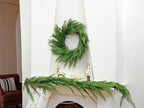24’’ Real Touch Christmas Wreath, Artificial Cedar Wreath for Front Door - Image 3