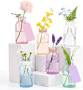 6 Pack Mason Jar Vases for Centerpieces,6.3" Colored Glass Bud Vases Set by Unknown